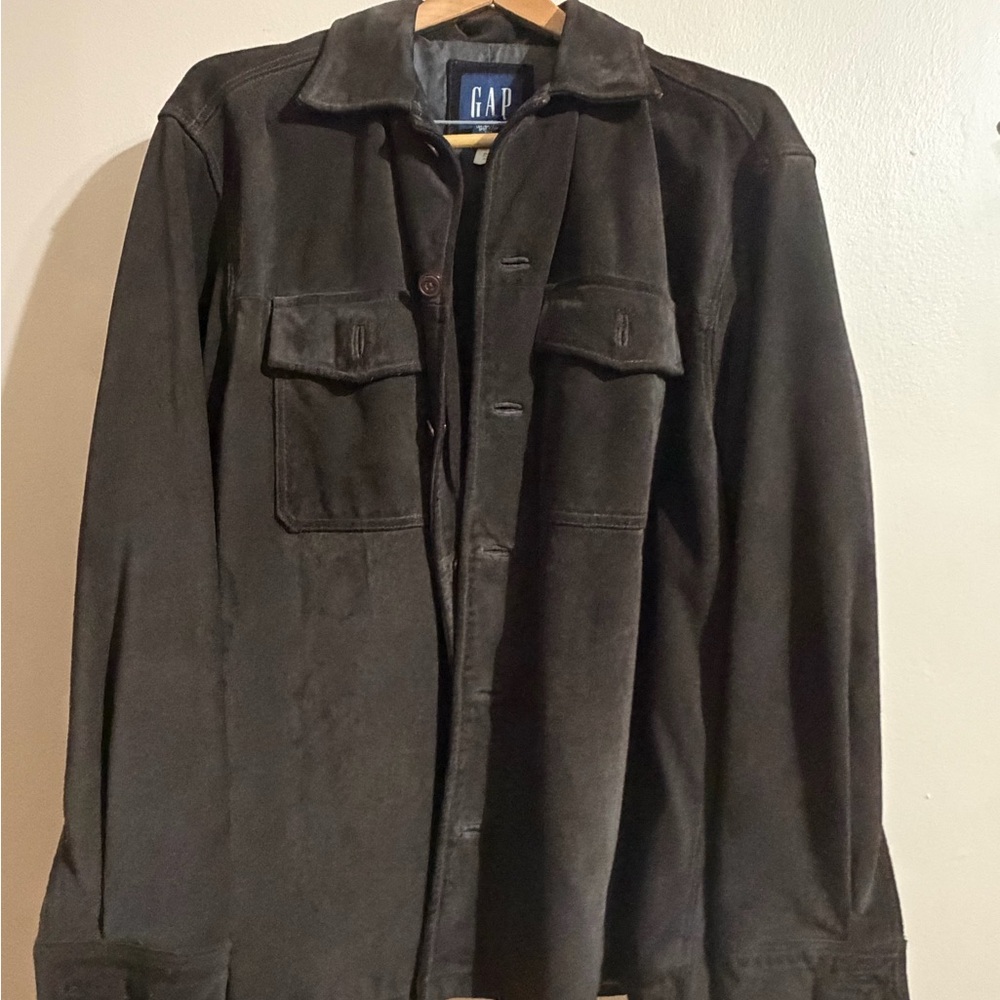 GAP Men's Dark Brown Suede  Jacket